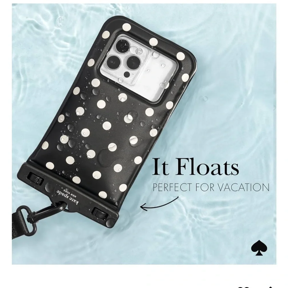 kate spade new york IP68 Floating Waterproof Phone Pouch - Picture Dot (new)